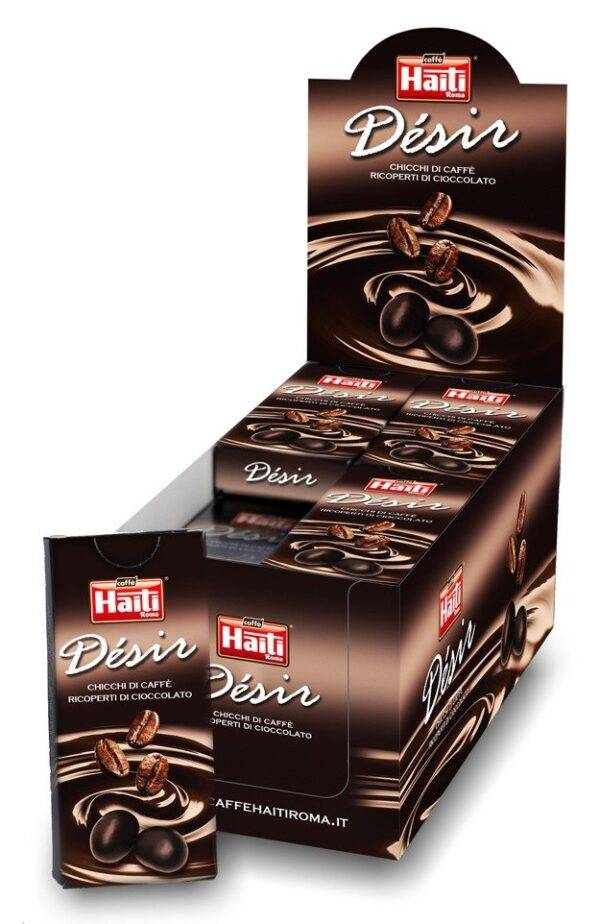 Désir: chicchi di caffè ricoperti di cioccolato fondente