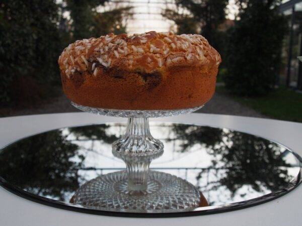 Torta artigianale ciambella variegata al cioccolato - Image 3