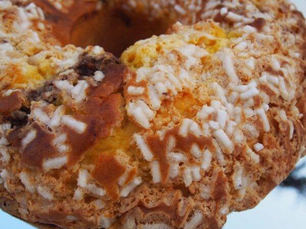 Torta artigianale ciambella variegata al cioccolato - Image 4