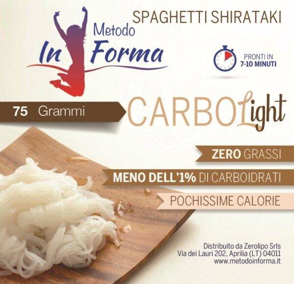 Spaghetti Shirataki secchi carbo light - 75 gr
