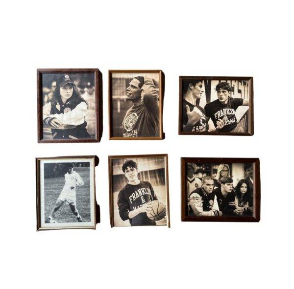 Quadri legno con stampa vintage - 6 pz