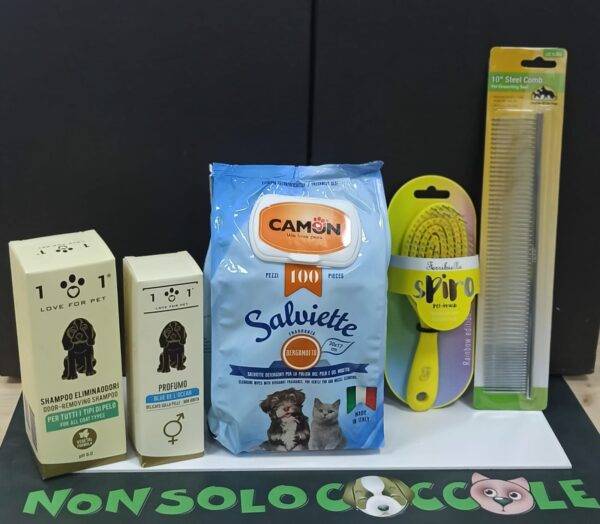 Kit per la cura di cane e gatto