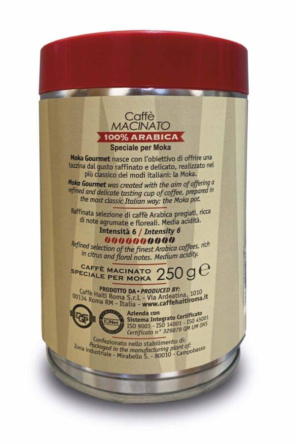 Caffè Moka Gourmet 100% Arabica - 250 gr - Image 2