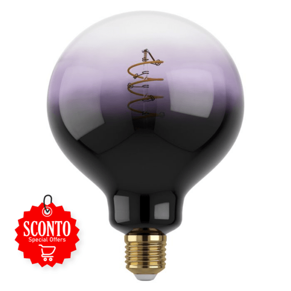 Lampadine LED a filamento Lampadine E27-LED-G125 1X4W 1800K inclusa