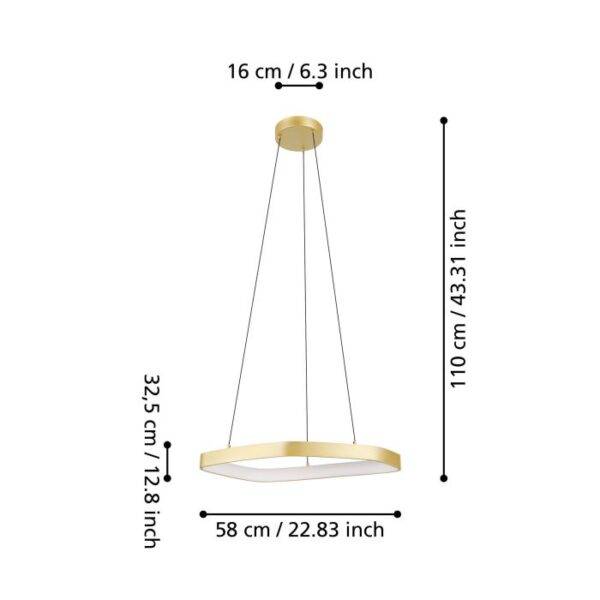 VALLEROSA - Sospensione - LED 25,2W 3000K 3000Lm - Image 3
